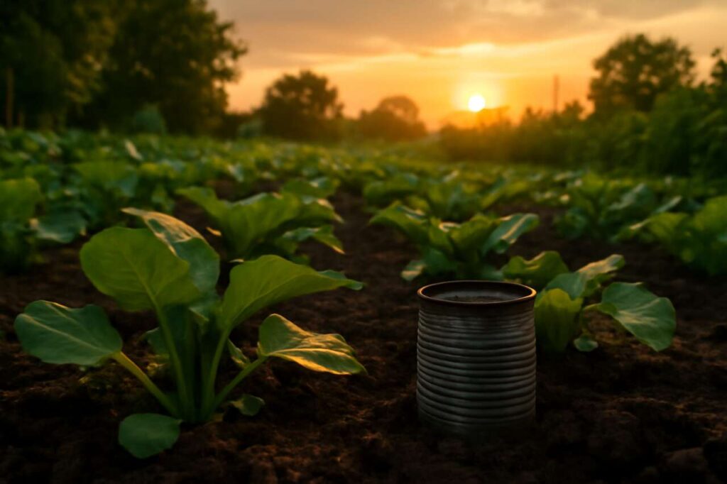Why You Should Bury a Simple Tin Can in Your Vegetable Garden